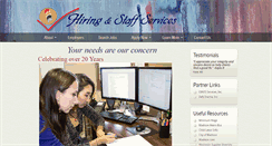 Desktop Screenshot of hiringstaffservices.com